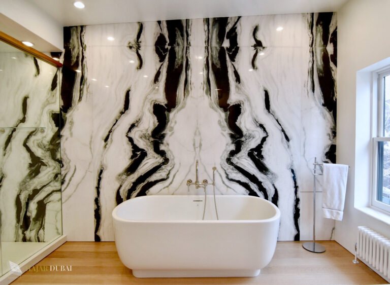 marble wall installation